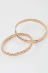 Intertwined Snake Chain Bangle Bracelet