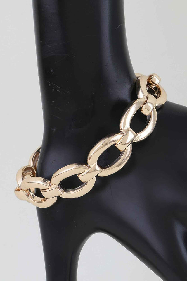 Polished Link Chain Bracelet
