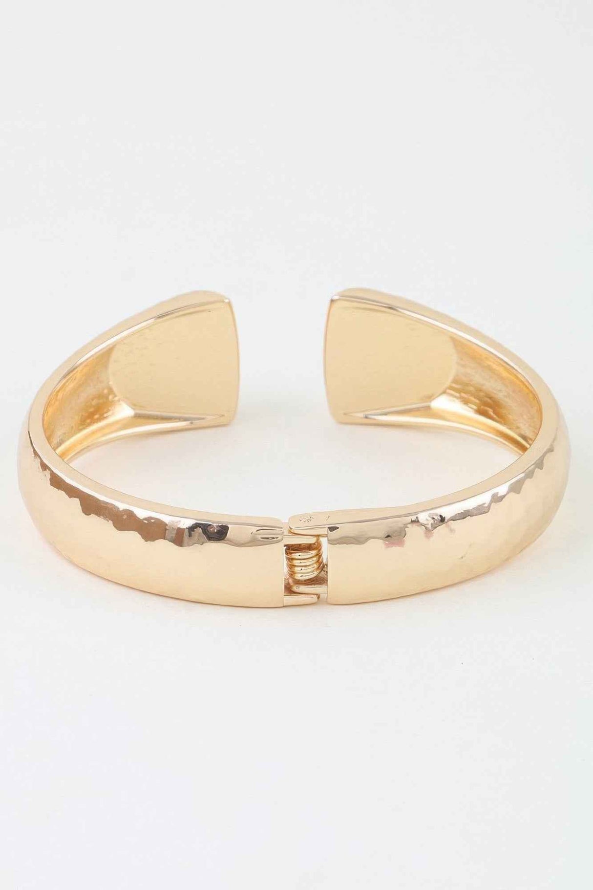 Hammered Open Clasp Cuff Bracelet