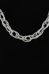 Double Polished Link Chain Choker Necklace