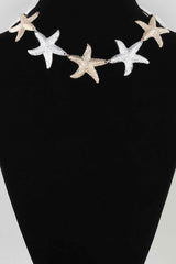 Multi Hammered Starfish Necklace
