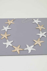 Multi Hammered Starfish Necklace
