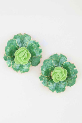 Blooming Watercolor Flower Earrings