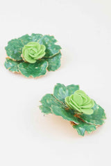 Blooming Watercolor Flower Earrings