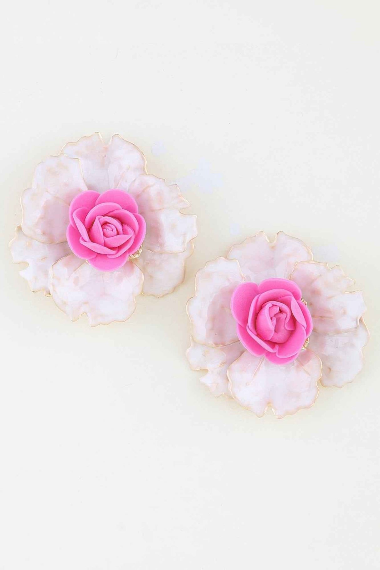Blooming Watercolor Flower Earrings
