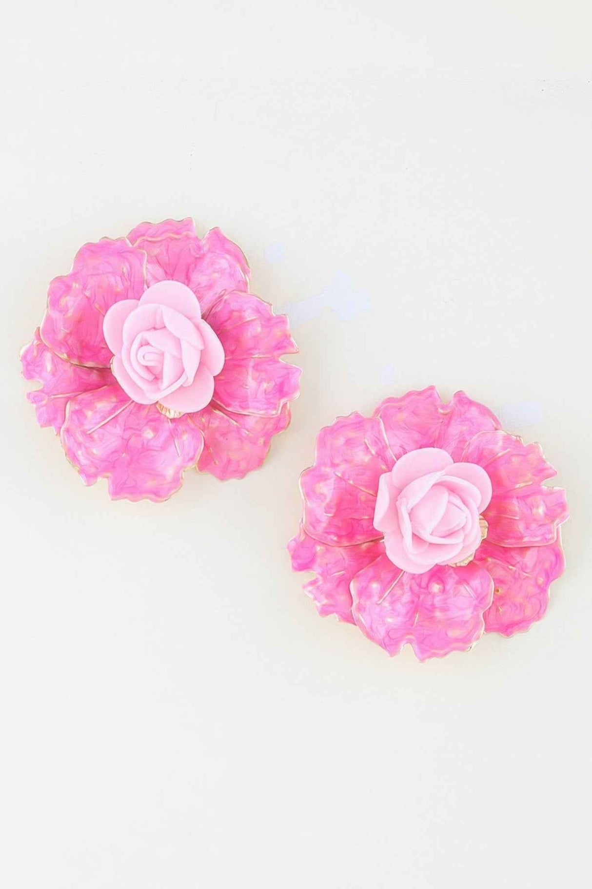 Blooming Watercolor Flower Earrings