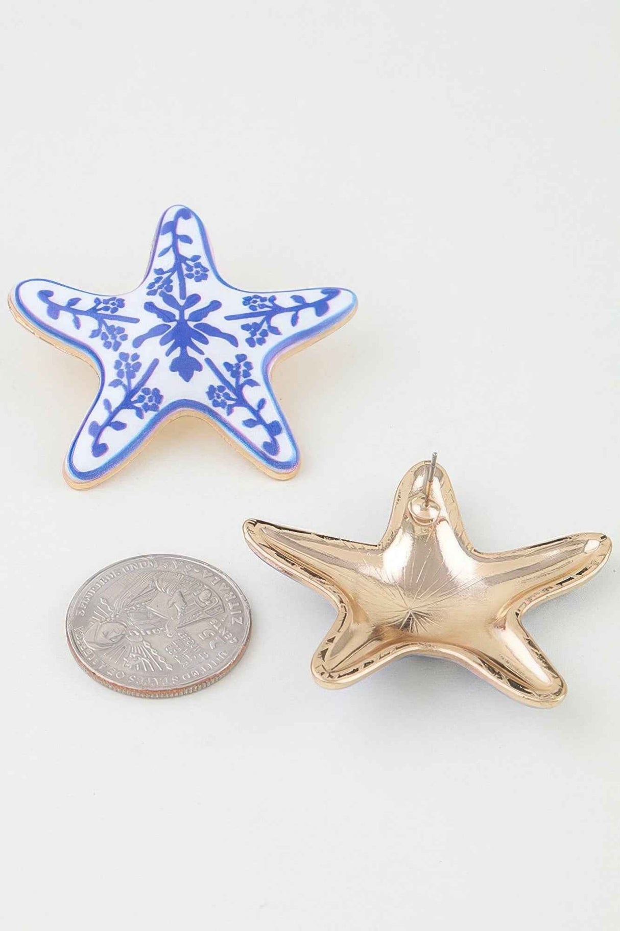 Antique Starfish Stud Earrings