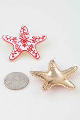 Antique Starfish Stud Earrings
