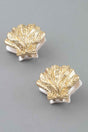 Luxury Clamshell Clasp Earrings