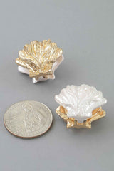 Luxury Clamshell Clasp Earrings
