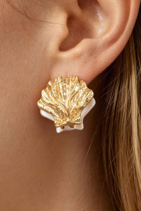 Luxury Clamshell Clasp Earrings