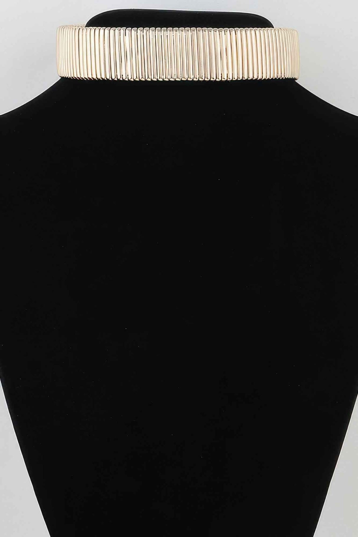 Classic Cubic Bar Chain Choker Necklace