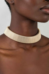 Classic Cubic Bar Chain Choker Necklace