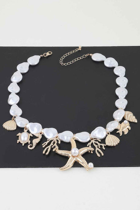 Multi Under The Sea Charm Beaded Necklace
