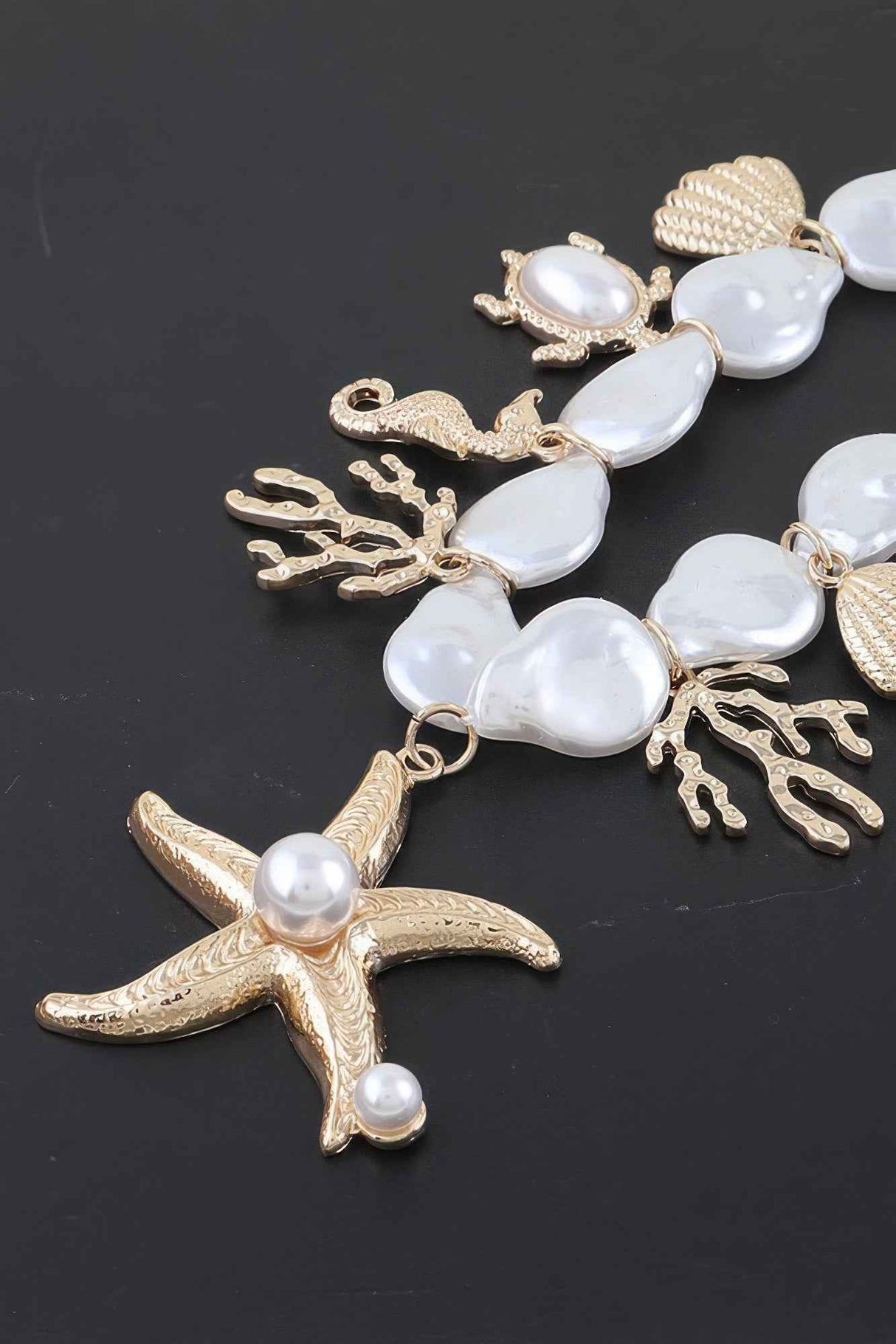 Multi Under The Sea Charm Beaded Necklace