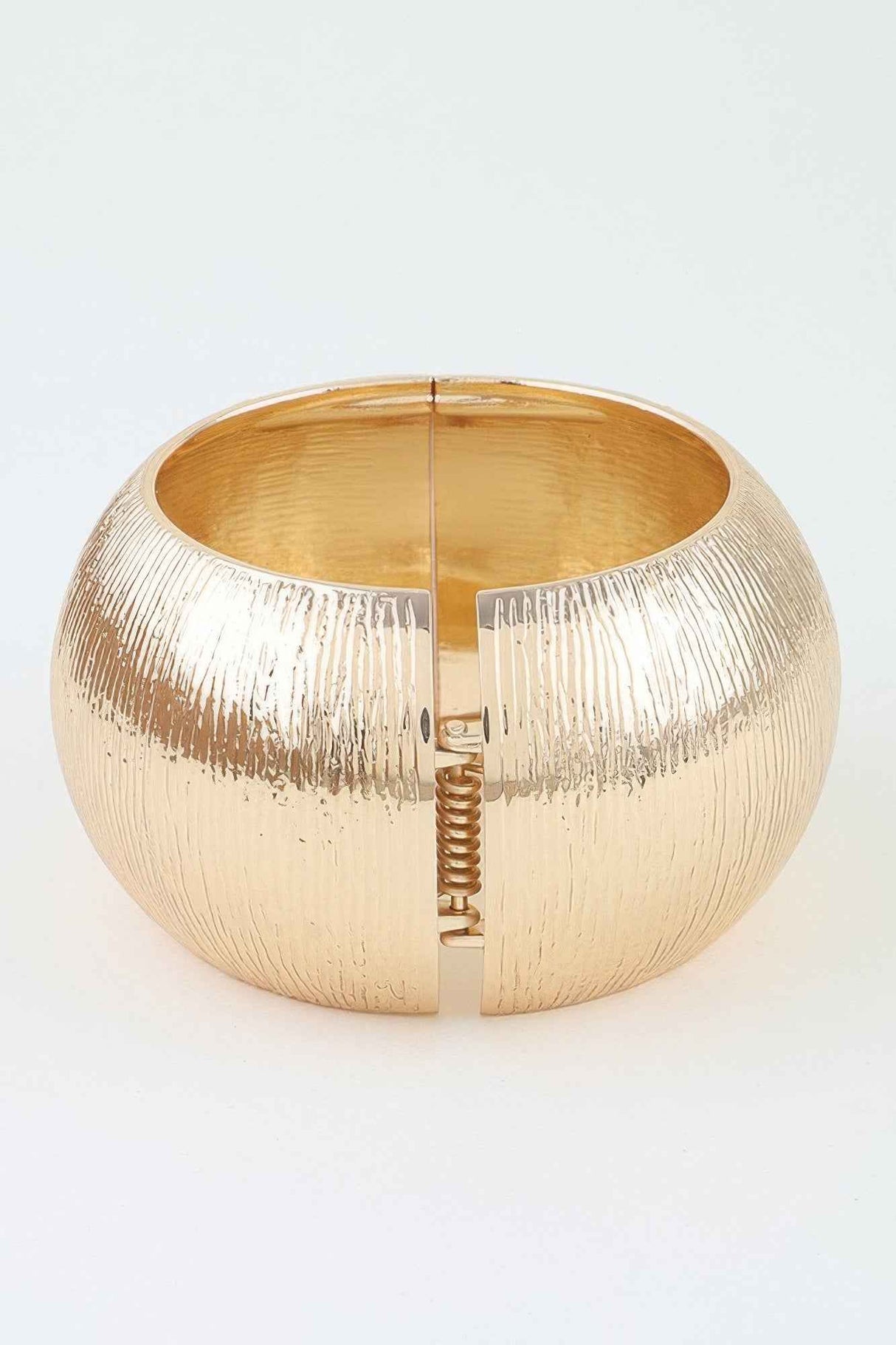 Polished Engraved Dome Cuff Bracelet