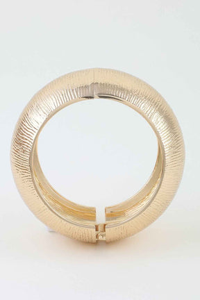 Polished Engraved Dome Cuff Bracelet