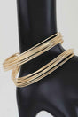 Sculptural Multi Wire Open Cuff Bracelet