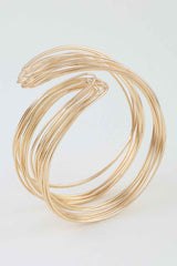 Sculptural Multi Wire Open Cuff Bracelet