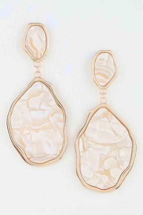 Abstract Crystal Stone Drop Earrings