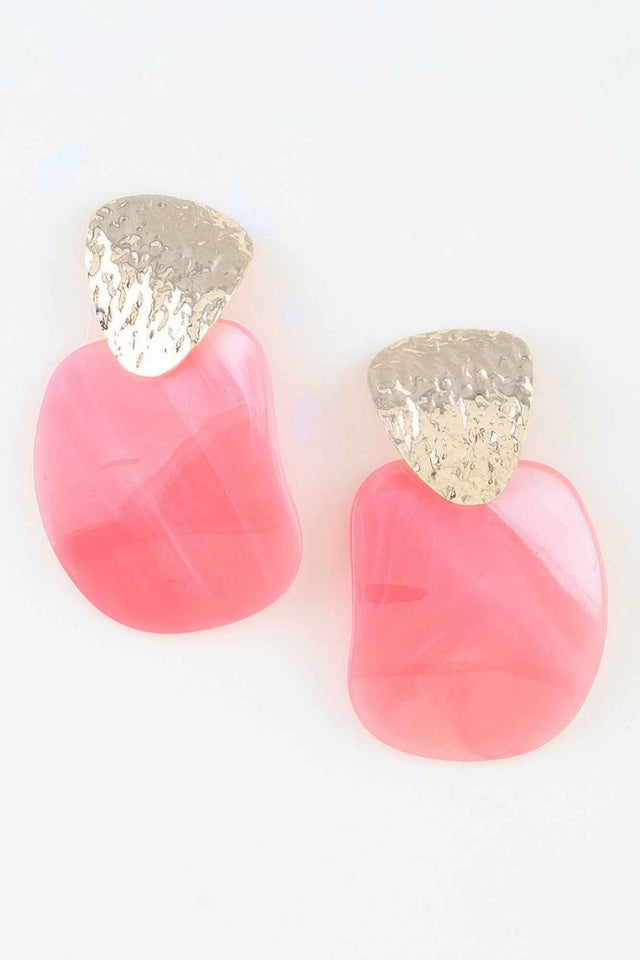 Modern Marble Stone Fashion Earrings