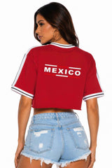Short Sleeve Cotton Mexico Print Shirt