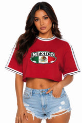 Short Sleeve Cotton Mexico Print Shirt