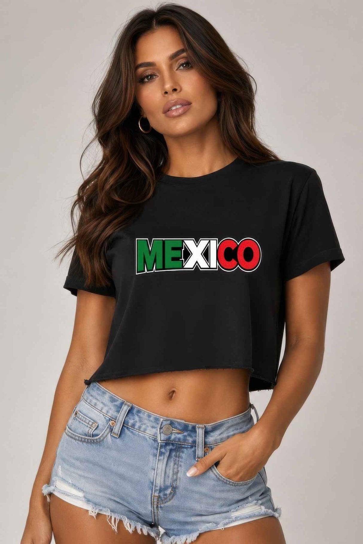 Short Sleeve Cotton Mexico Print Shirt