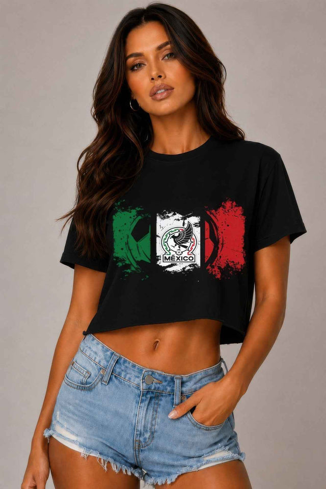 Short Sleeve Cotton Mexico Print Shirt
