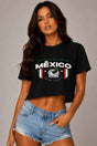 Short Sleeve Cotton Mexico Print Shirt