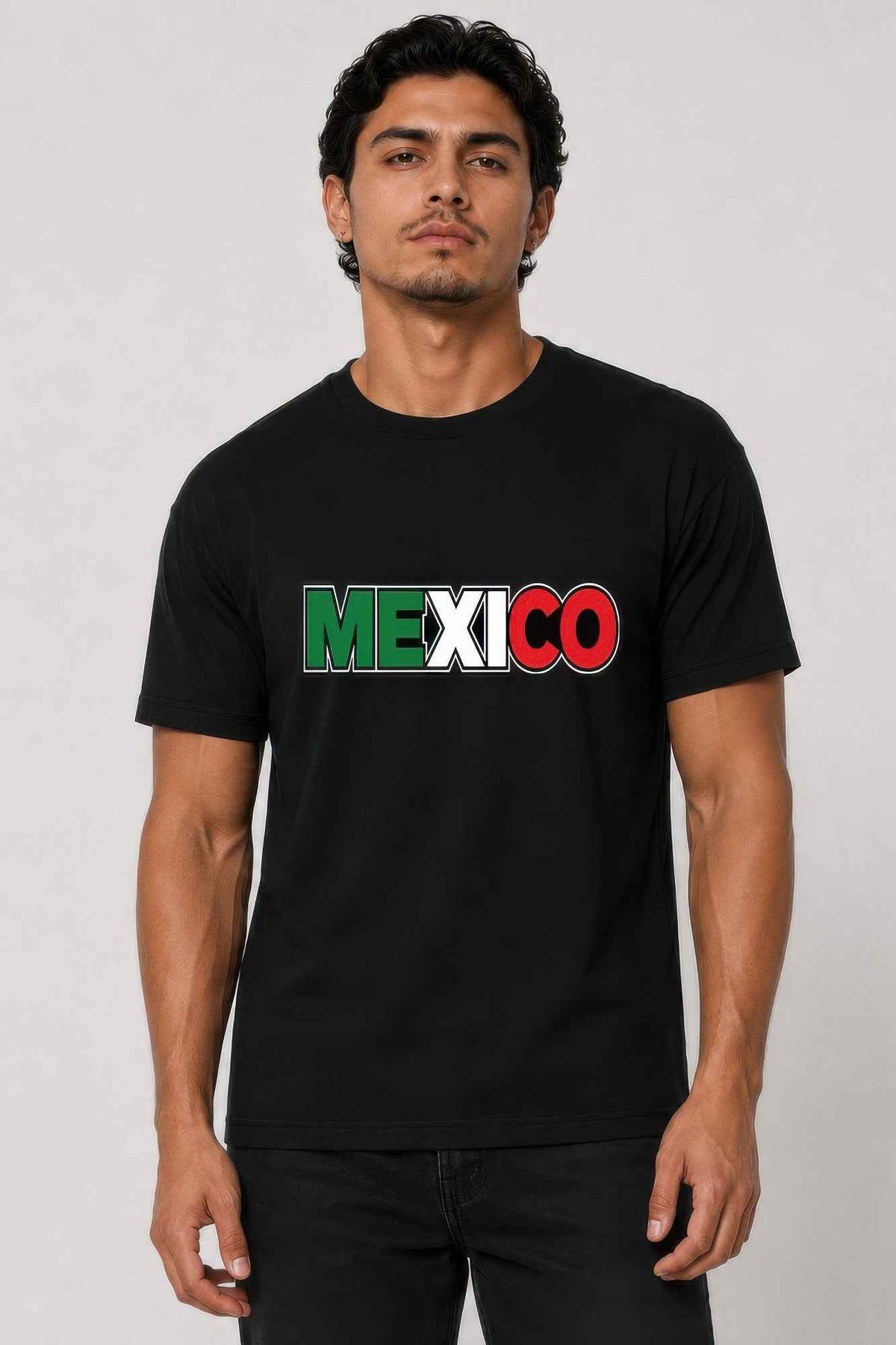 Mens Mexico Print Ring-spun Cotton Tshirt