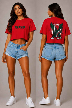 Short Sleeve Cotton Mexico Print Shirt