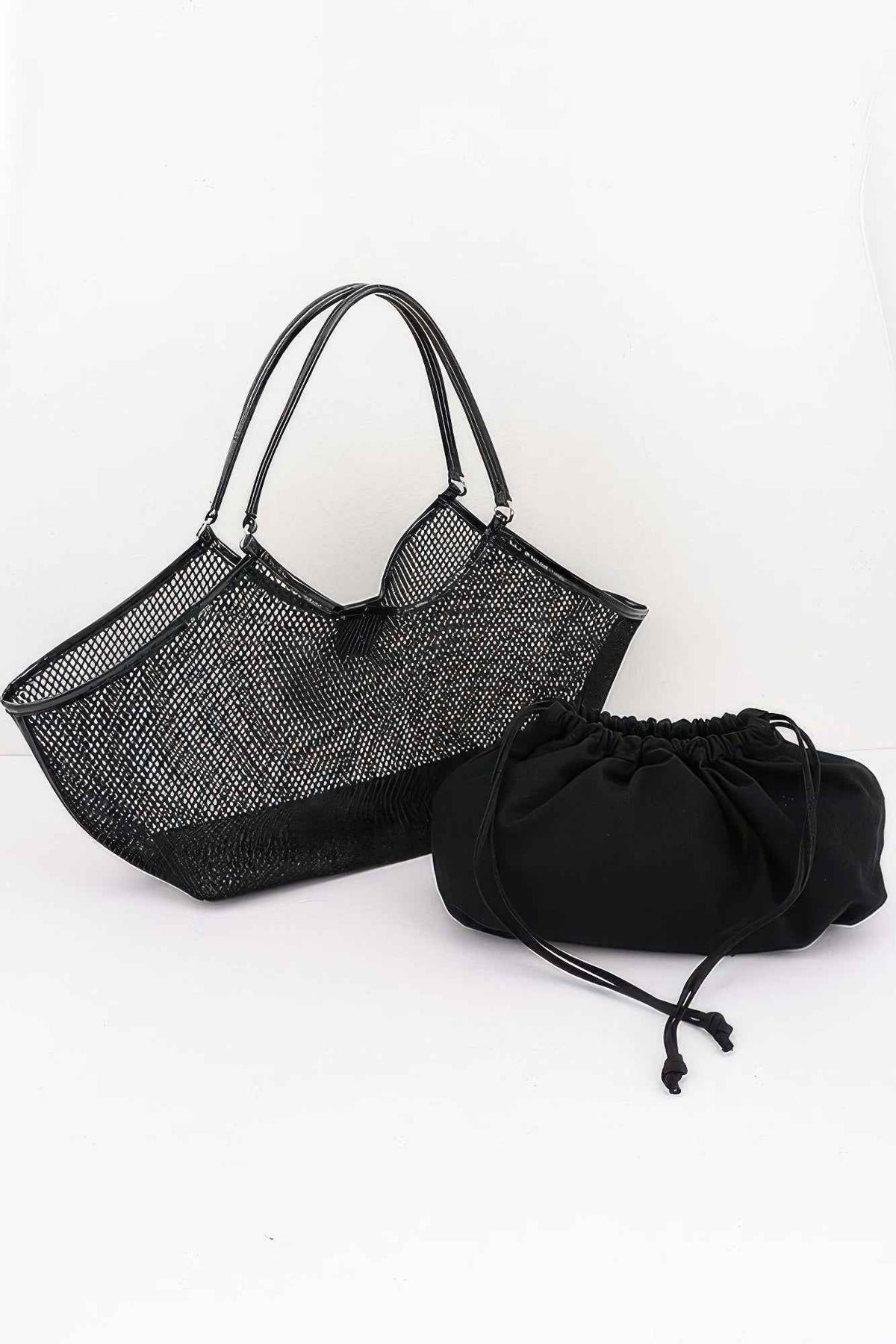Mesh Tote Bag With Removable Liner