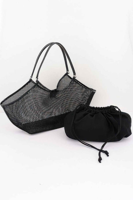 Mesh Tote Bag With Removable Liner