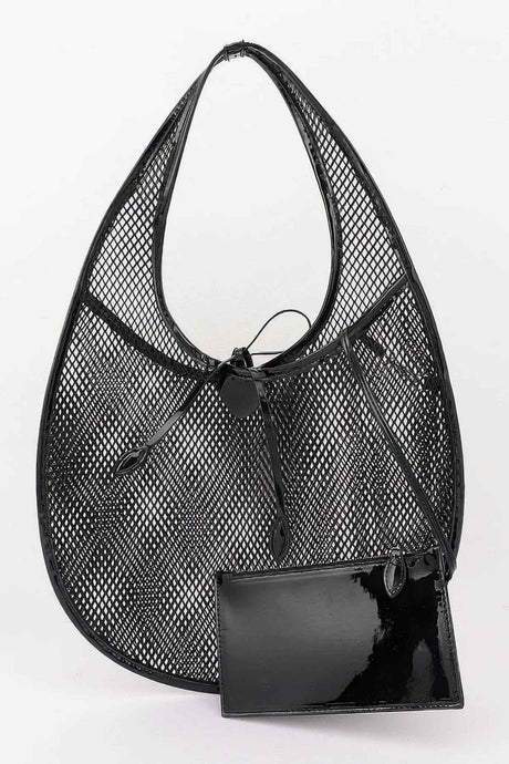 Mesh Tote With Detachable Pouch