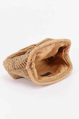 Twist Knot Woven Crossbody Bag