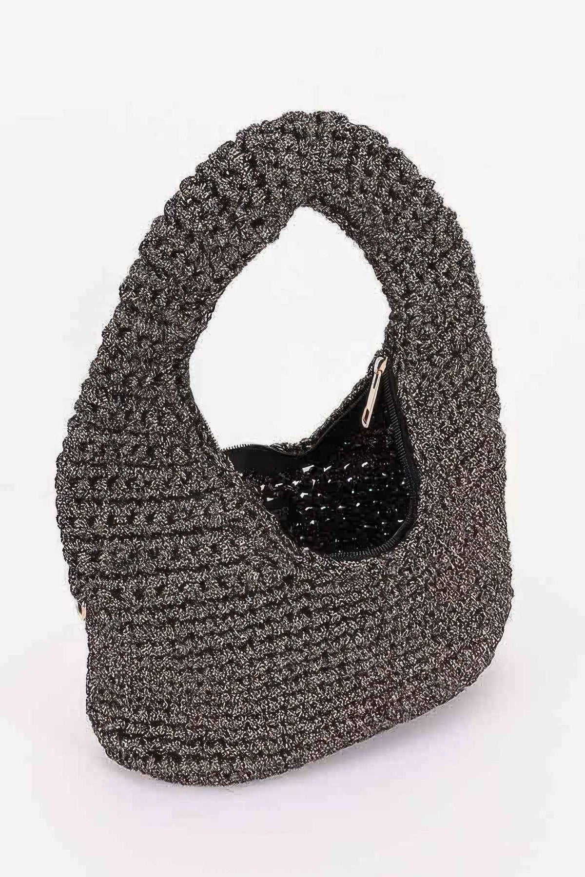 Crochet Woven Hobo Bag