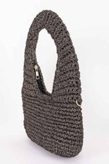Crochet Woven Hobo Bag