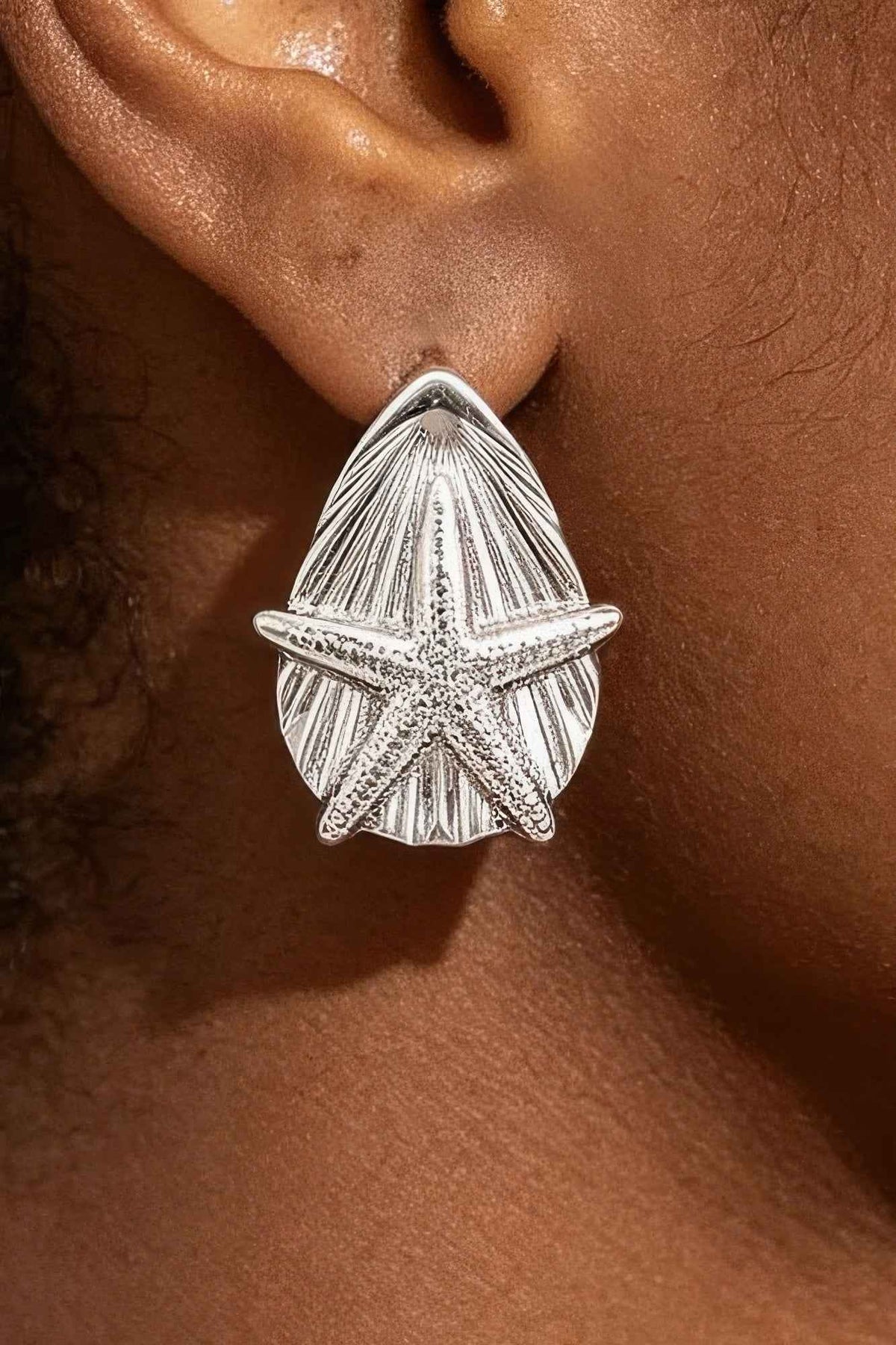 Starfish & Shell Stud Earrings