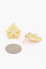Starfish & Shell Stud Earrings