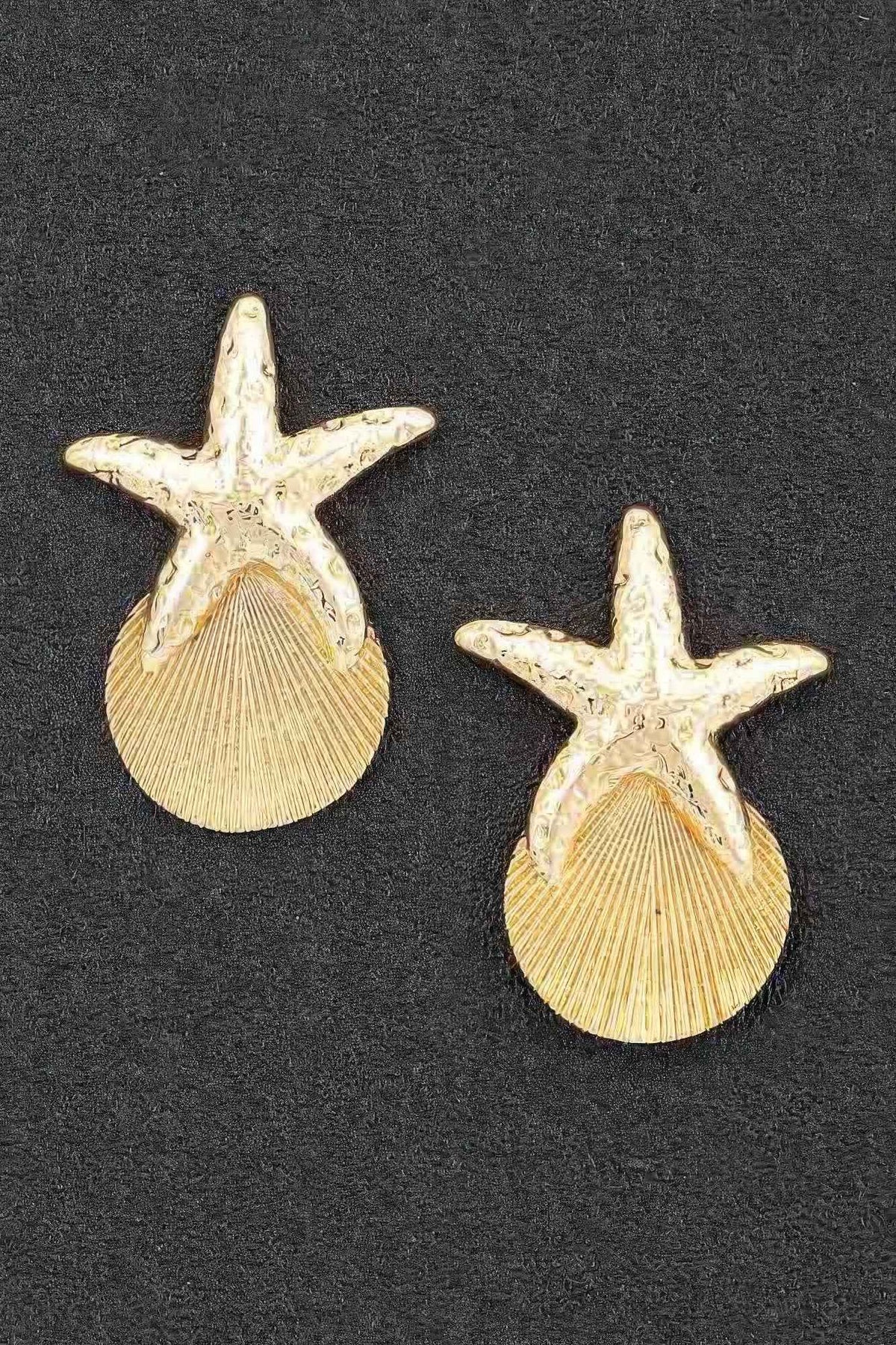 Starfish & Shell Drop Earrings