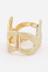 Starfish Hinged Cuff Bracelet