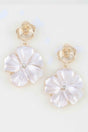 Classic Poppy Flower Drop Earrings