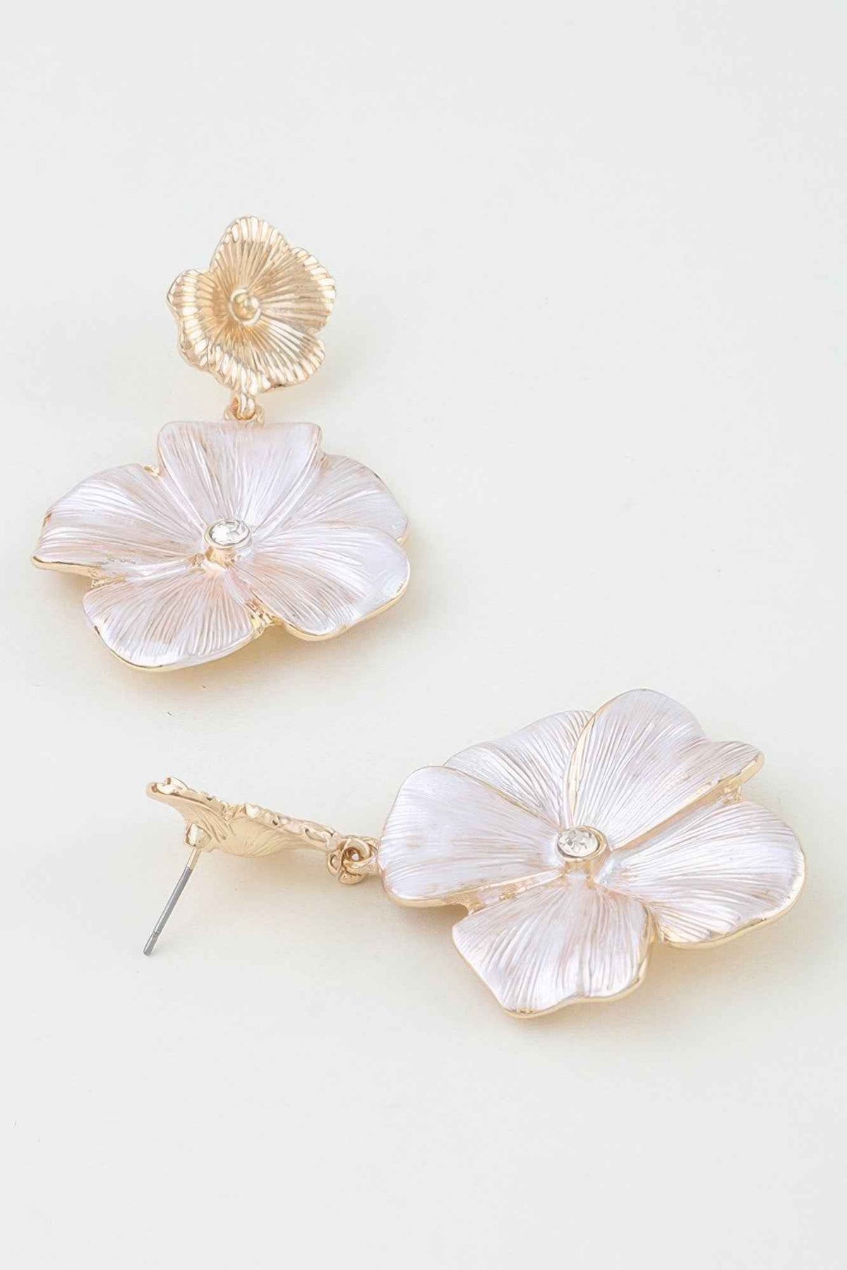 Classic Poppy Flower Drop Earrings