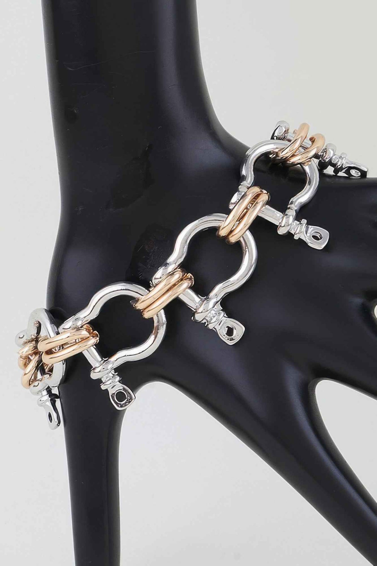 Polished Horseshoe Toggle Bracelet