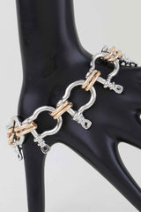 Polished Horseshoe Toggle Bracelet