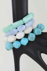 Multi Marble Stone Beaded Bracelet