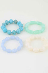 Multi Marble Stone Beaded Bracelet