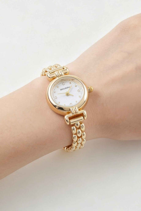 Polished Box Chain Watch Bracelet