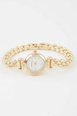 Polished Box Chain Watch Bracelet